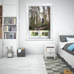 Lister Cartwright Photographic Blackout Roller Blinds For Bedroom Windows - (150 X 140 Cm) - Mountain Bike - thumbnail 1