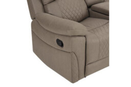 Home Detail Darius 3 Seater Recliner Sofa, Light Brown Air Leather - thumbnail 6