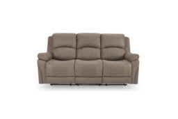 Home Detail Darius 3 Seater Recliner Sofa, Light Brown Air Leather - thumbnail 4