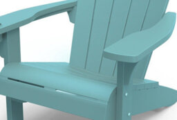 Keter 2 X Alpine Adirondack Chairs Seat Sun Lounger Garden Aqua Teal - thumbnail 4