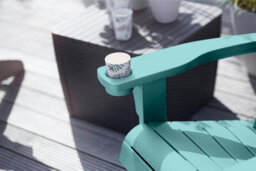 Keter 2 X Alpine Adirondack Chairs Seat Sun Lounger Garden Aqua Teal - thumbnail 3