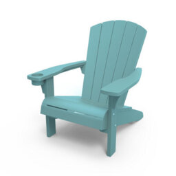 Keter 2 X Alpine Adirondack Chairs Seat Sun Lounger Garden Aqua Teal