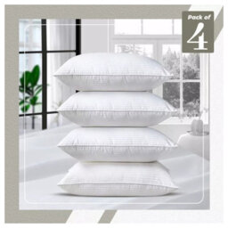 Ameha Stripe Filled Pillow Dream Sleep Premier Hotel Quality Hypoallergenic Bed Pillows Anti Allergy Soft Quilted Pillow 2 Pair - thumbnail 2