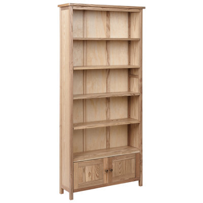 Beliani Bookcase Salton Sassafras Wood 179 Cm Brown - image 1