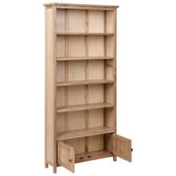 Beliani Bookcase Salton Sassafras Wood 179 Cm Brown - thumbnail 5