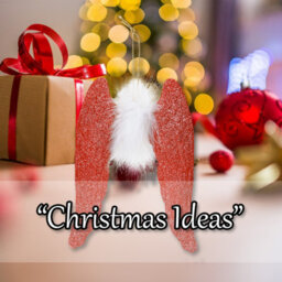 Christmas Tree Decoration Hanging Angel With Glitter And Fur X Red - thumbnail 5