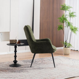 More4Homes Vera Occasional Armchair Living Room Bedroom Modern Velvet Accent Chair (Green) - thumbnail 5