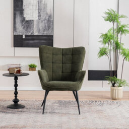 More4Homes Vera Occasional Armchair Living Room Bedroom Modern Velvet Accent Chair (Green) - thumbnail 6