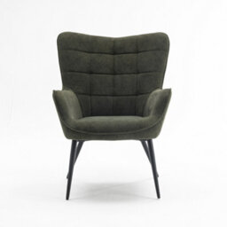 More4Homes Vera Occasional Armchair Living Room Bedroom Modern Velvet Accent Chair (Green) - thumbnail 2