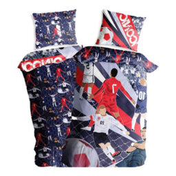K Collection Its Coming Home Iconic Panel Duvet Set Multicoloured (Single) - thumbnail 4