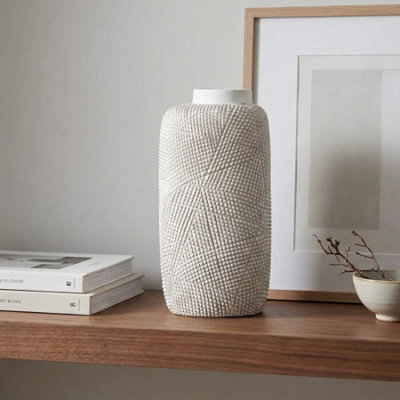 Blanc Abstract Pattern Decorative Vase - image 1