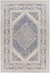 Livabliss Tuareg-Global Blue Grey Off-White Vintage In- & Outdoor Rug 160 X 213 Cm Easy Care, Non Shedding - thumbnail 1
