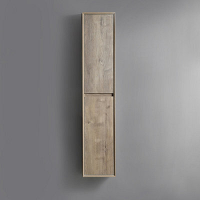 Homestylestore 1500mm Chestnut Wall Mounted Waterproof Bathroom Storage Cabinet - image 1