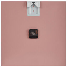 Wyld And Coco Pink Iron Frame Wall Clock 40 X 40 Cm - Minimalist Square Design - thumbnail 3