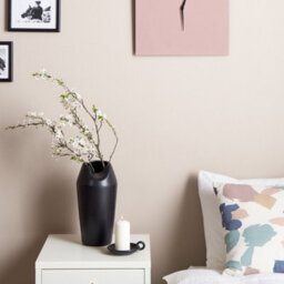 Wyld And Coco Pink Iron Frame Wall Clock 40 X 40 Cm - Minimalist Square Design - thumbnail 2
