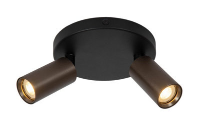 Lucide Ritmo Ceiling Spotlight Diameter 15Cm 2Xgu10 (Mr11) - Coffee - image 1