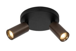 Lucide Ritmo Ceiling Spotlight Diameter 15Cm 2Xgu10 (Mr11) - Coffee - thumbnail 1