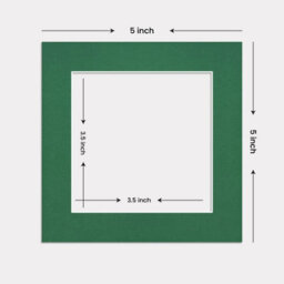 Ak Frames 5X5 Emerald Picture Mounts To Fit 3.5X3.5 Aperture Size - Mount Board Only (No Frame Included) - thumbnail 3