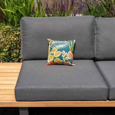Acrisol Bouquet Petrol Small Scatter Cushion - 25M X 25Cm