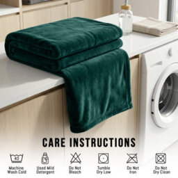 Pamposh Flannel Fleece Super King Size Throw Blankets Microfiber Solid Blankets Lightweight Plush Fleece Blanket Super King Size - thumbnail 9