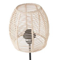 Trueshopping Contrast Rattan Table Lamp With Black Base - thumbnail 4