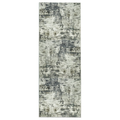 Bedlooms Frost Cashmere Rug 60X220Cm, Modern Abstract Rug, Anti Slip, Stain Resistant, Thick Long Hallways Runner - image 1
