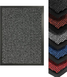 Heavy Duty Indoor & Outdoor Rubber Non-Slip Absorbent Barrier Mat - Sliver Grey 120 X 180 Cm - thumbnail 2