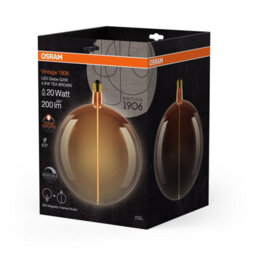 Osram Vintage 1906 Big Magnetic Filament Bulbs Led Globe G200 4.8W Tea Brown E27 - thumbnail 2