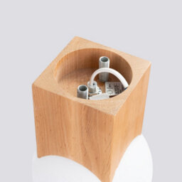 Luminosa Lighting Luminosa Solis Minimalist Ceiling Lamp Natural Wood - thumbnail 4