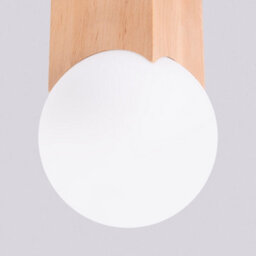 Luminosa Lighting Luminosa Solis Minimalist Ceiling Lamp Natural Wood - thumbnail 6