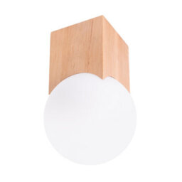 Luminosa Lighting Luminosa Solis Minimalist Ceiling Lamp Natural Wood