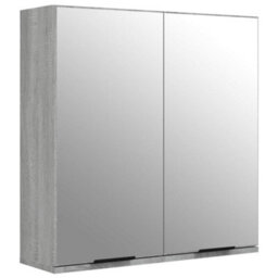 Berkfield Stylish 3 Piece Bathroom Cabinet Set Grey Sonoma Engineered Wood - thumbnail 6