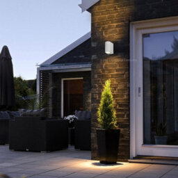 Long Life Lamps Company Matt White Led Modern Double Outdoor Wall Light Up/down Garden Light Zlc055W - thumbnail 8