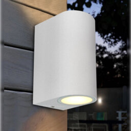 Long Life Lamps Company Matt White Led Modern Double Outdoor Wall Light Up/down Garden Light Zlc055W - thumbnail 6