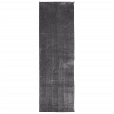 Berkfield Modern Rug Huarte Short Pile Soft And Washable Anthracite 80X250 Cm