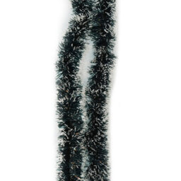 Neel Blue Green & White Metallic Shiny Christmas Tinsel Garland For Xmas Tree & Home Decorations, 2M X 9Cm - thumbnail 4
