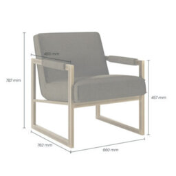 Wyld Haus Firenze Olive Velvet Armchair With Bronze-Style Frame - thumbnail 3