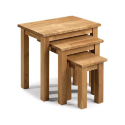 Oakham Kirkhaven Nest Of 3 Tables In Oak