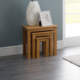 Oakham Kirkhaven Nest Of 3 Tables In Oak - thumbnail 2