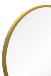 Mirroroutlet The Circulus Gold Framed Flat Bottom Circular Wall Mirror 84Cm X 80Cm - thumbnail 4