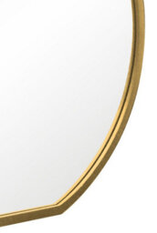 Mirroroutlet The Circulus Gold Framed Flat Bottom Circular Wall Mirror 84Cm X 80Cm - thumbnail 5