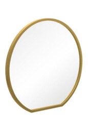 Mirroroutlet The Circulus Gold Framed Flat Bottom Circular Wall Mirror 84Cm X 80Cm - thumbnail 3