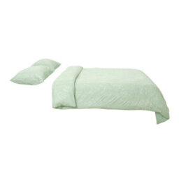 Living And Home Easy Care Small Double Bedding Printed Plant Duvet Cover With 2 Pillowcase Set Bed Linen Set Green Set Of 3 - thumbnail 3