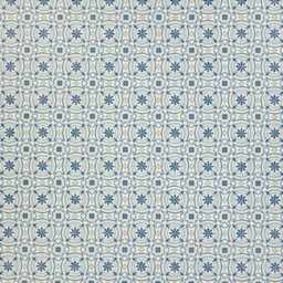 Portuguese Porcelain Floral Tile Vinyl  By Remland (Blue Floral Tile, 8M X 2M) - thumbnail 3