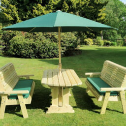 Churnet Valley Garden Furniture Ltd Churnet Valley Garden Furniture Ergo 6 Seat Table Set 3Xb - thumbnail 2