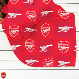 Nal Fc Polyester Checkered Fleece Blanket Red/white (150Cm X 100Cm) - thumbnail 4