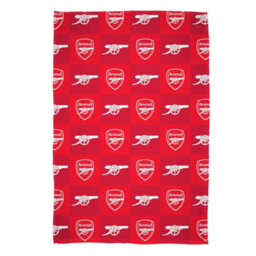 Nal Fc Polyester Checkered Fleece Blanket Red/white (150Cm X 100Cm)