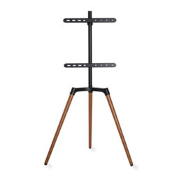 Nedis Tv Floor Stand 50 65 35Kg Bracket Tripod 140 Degrees Rotate 400X400 Black & Wood - thumbnail 1
