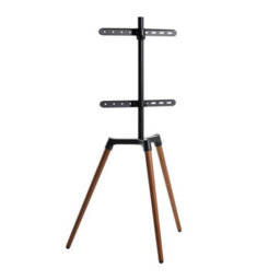 Nedis Tv Floor Stand 50 65 35Kg Bracket Tripod 140 Degrees Rotate 400X400 Black & Wood - thumbnail 3