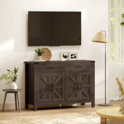 Farmhouse Sideboard With 4 Doors And 2 Drawers, Kitchen Cupboard - thumbnail 3